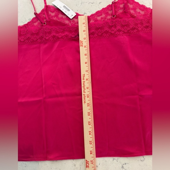 J Crew Camisole with lace trim Sz S Fuchsia Blossom NWT - Picture 8 of 11